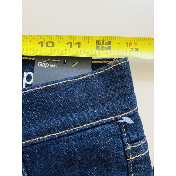 NWT Gap 1969 Womens 25S Authentic Flare Jeans Dark Wash Mid Rise Stretch - Picture 7 of 10